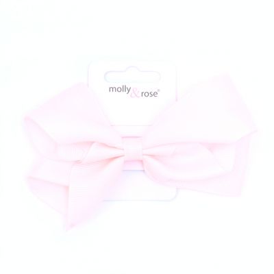 Bow elastic - Pastel Pink - Card of 1 - 12cm