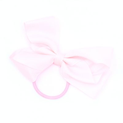 Bow elastic - Pastel Pink - Card of 1 - 12cm