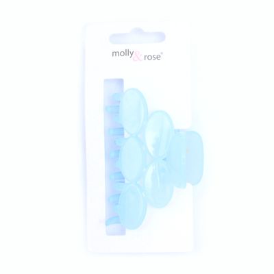 Opaque pastel coloured clamp. 8cm