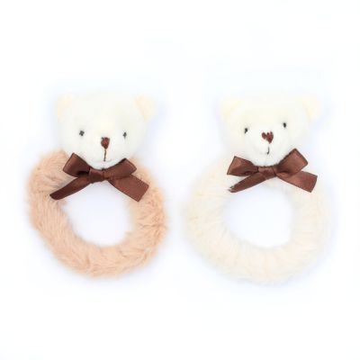 Small - Teddy bear scrunchie. Dia 5cm