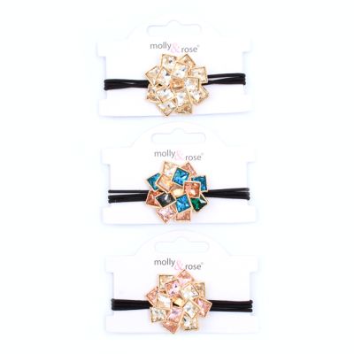 Gemstone cluster motif elastics