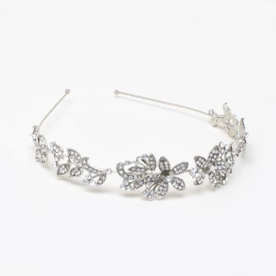 Crystal flower aliceband