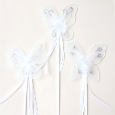 White butterfly wand