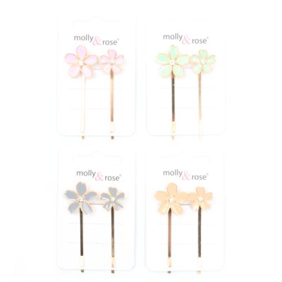 Bulk Clearance - 416pcs. Gilt flower grips
