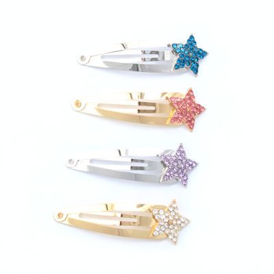 Card of 2 Diamante star sleepies. 5cm