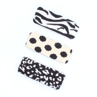 Large monochrome animal print sleepie 7.5cm