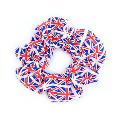 Large - Union Jack Scrunchie. Dia 12cm