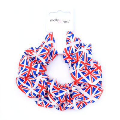 Large - Union Jack Scrunchie. Dia 12cm