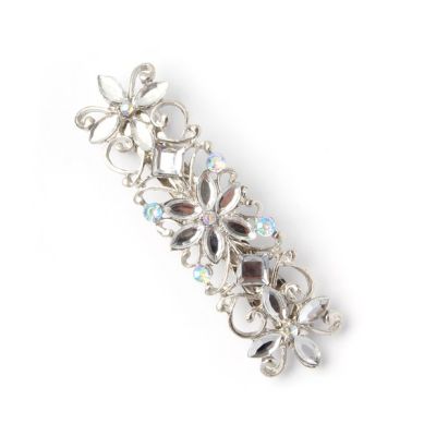 Crystal barrette 9cm