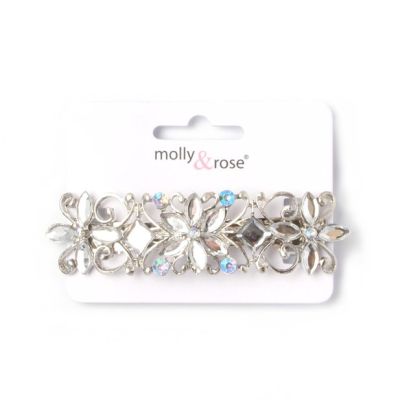 Crystal barrette 9cm