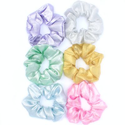 Regular metallic thread scrunchie. Dia.10cm