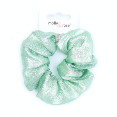 Regular metallic thread scrunchie. Dia.10cm