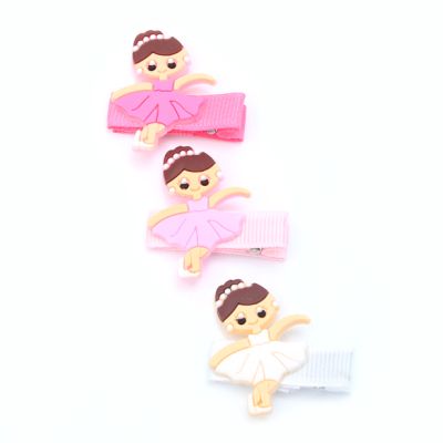 Card of 2 Ballerina beak clips 3.5cm