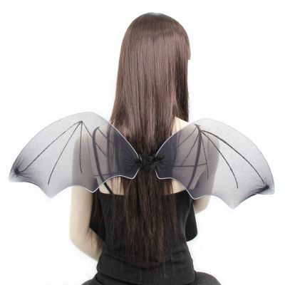 Black net bat wings