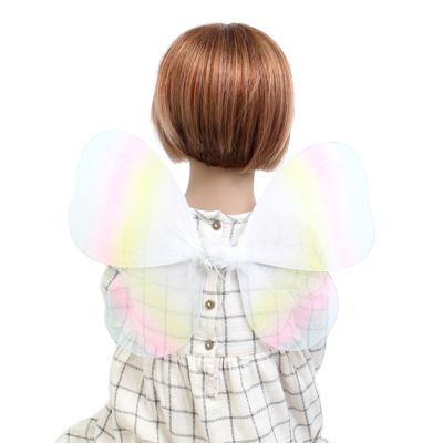 Assorted dip dye effect net fairy wings 35x25cm