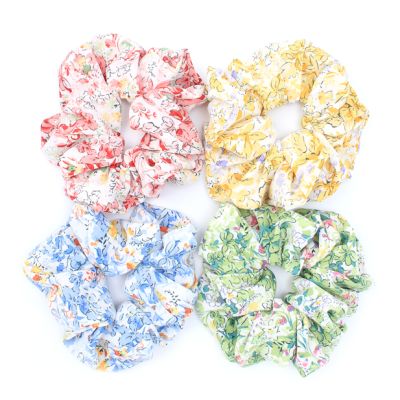 Large - Bright floral scrunchie Dia.12cm