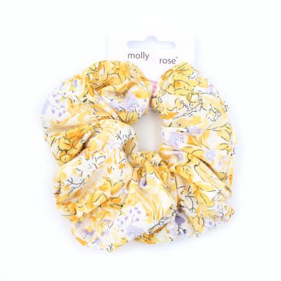 Large - Bright floral scrunchie Dia.12cm