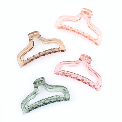 Coloured transparent clamp 9.5cm