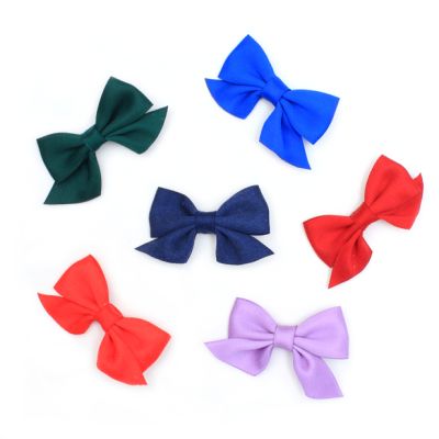 Card of 2 Satin Bow Beak Clips 4.5cm