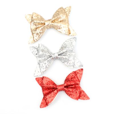 Glitter Bow Beak Clip 6cm