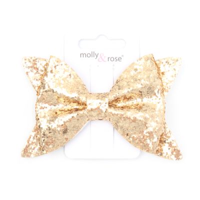 Glitter Bow Beak Clip 6cm