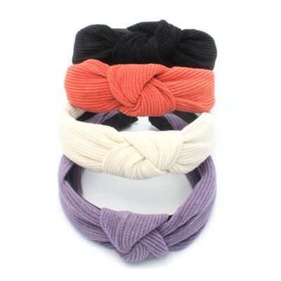 3cm wide soft knitted style knotted aliceband
