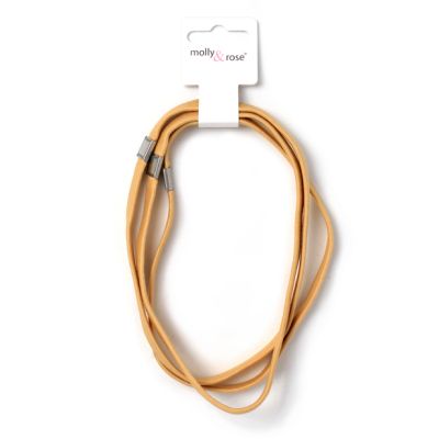 Elastic bandeau - Blonde - Card of 3 - 1cm thick