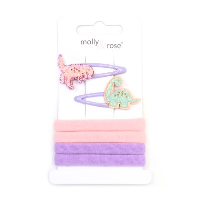 Dinosaur motif sleepies & jersey elastics set