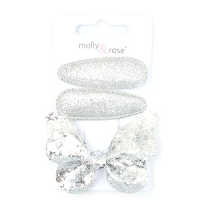 Glitter butterfly clip & sleepies set