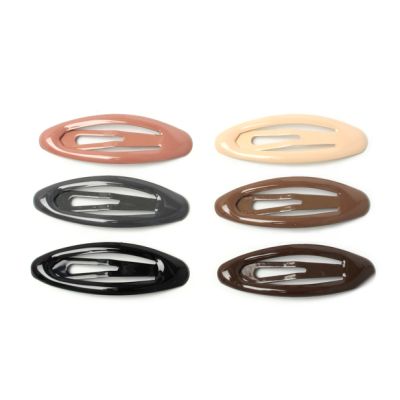 Card of 6 Natural colours oval epoxy sleepies 5cm