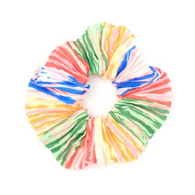 Regular - Rainbow crinkle scrunchie. Dia.11cm