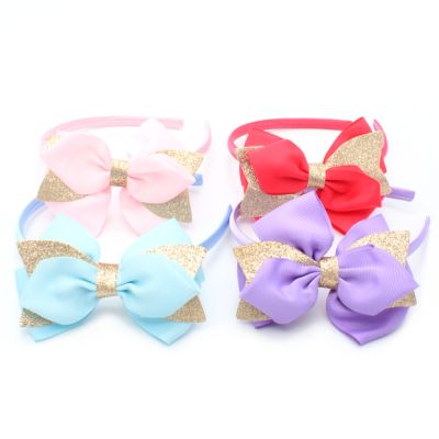 1cm wide large fabric bow aliceband