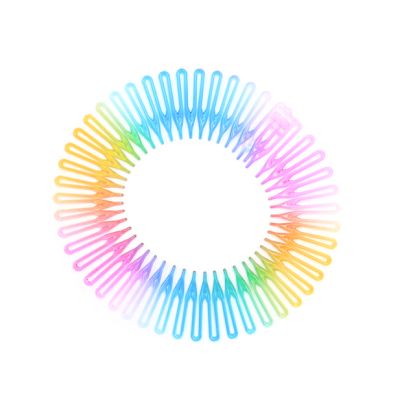 Rainbow flexi comb