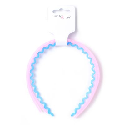Card of 3 assorted frosted plastic alicebands