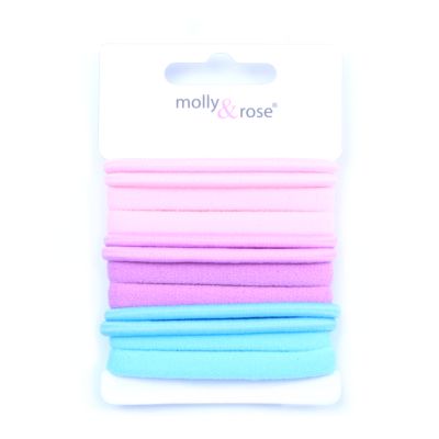 Mixed elastics - Pastels - Card of 12