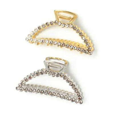 Arched metal crystal clamp 10cm