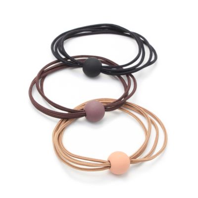 Bead elastics - Naturals - Card of 3