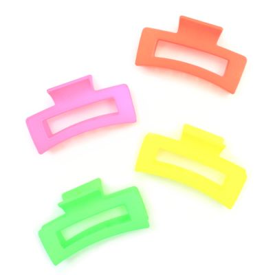 Rectangular matt finish neon clamp 8cm