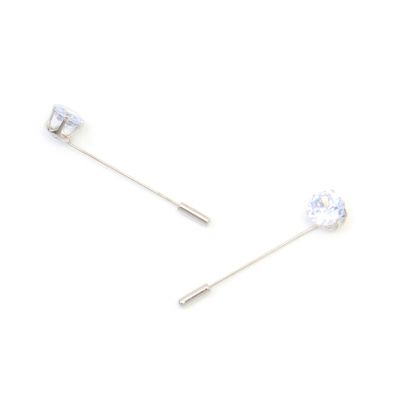 Card of 2 Hijab pins with large diamante 5cm
