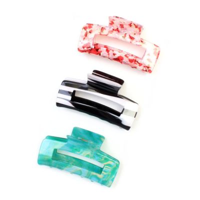 Assorted print rectangle clamp 9.5cm