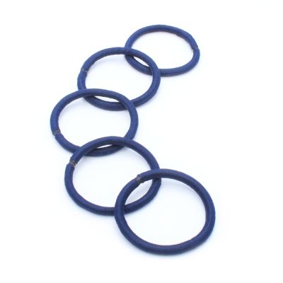 Elastics - Navy - Card of 10 - 5mm thick