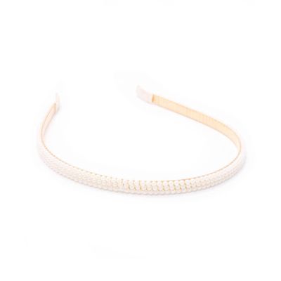 7mm wide pearl bead aliceband