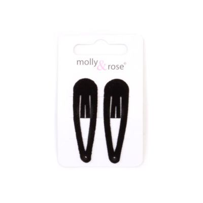 Card of 2 black velvet sleepies 5cm