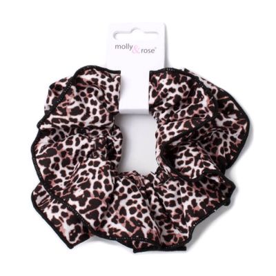 Extra Large - Double layered animal print scrunchie.Dia.15cm