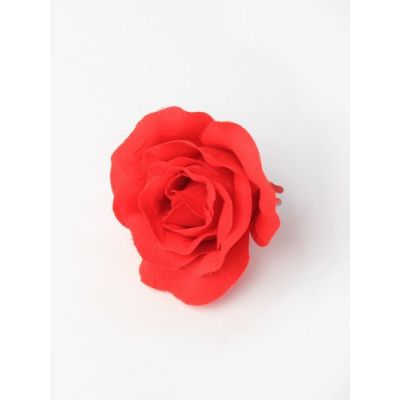 Red rose on a 4.5cm forked clip