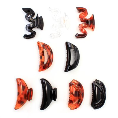 Clip strip of assorted basic coloured clamps