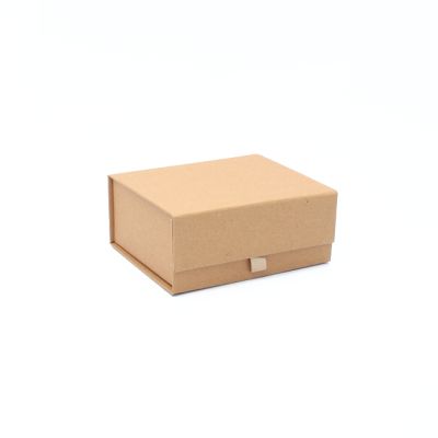 14x12x6cm. Kraft fold flat gift box. Magnetic closure