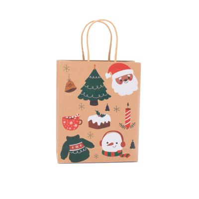 21x17x6.5cm. Christmas icons gift bag