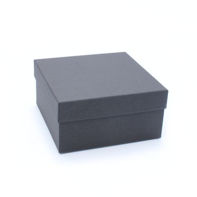 15x15x7.5cm. NO INSERT Black gift box.