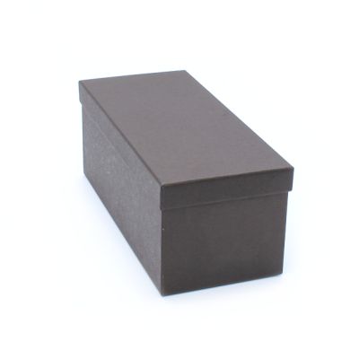 20x9x8cm. NO INSERT. Black Kraft gift box.
